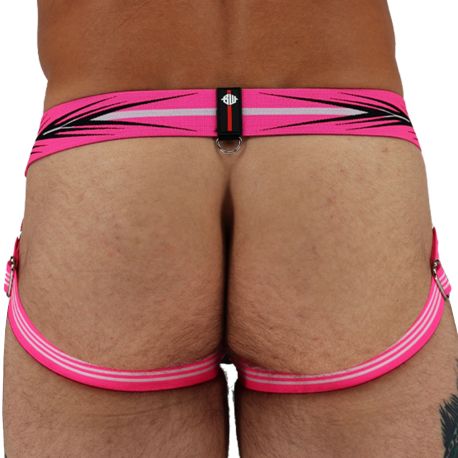 Breedwell Jock Strap Circuit Breaker Rose Fluo - Noir