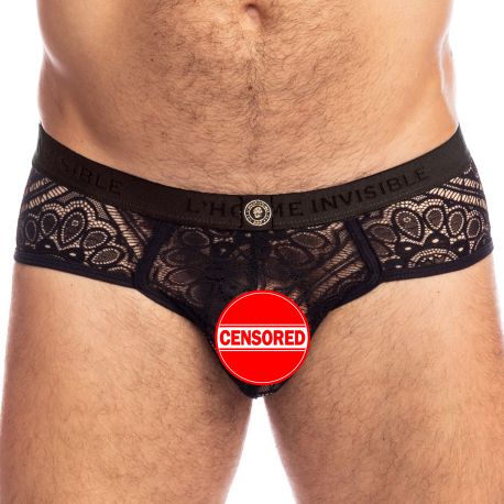 L'Homme invisible Slip Push Up Black Magic Noir
