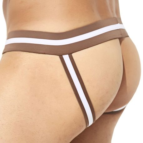Intymen Hard Mesh Jock - Coffee