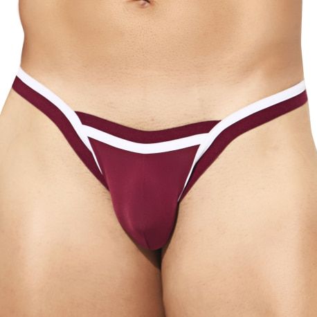Intymen Stream Line Bikini Briefs - Burgundy