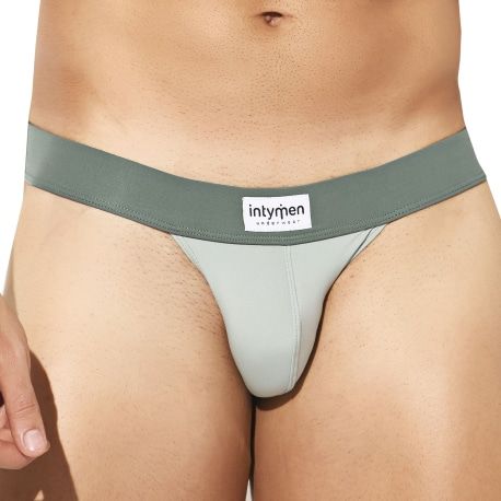 Intymen Natural Fit Tanga Briefs - Olive