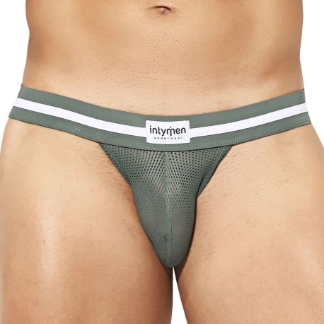 Intymen Hard Mesh Jock - Olive