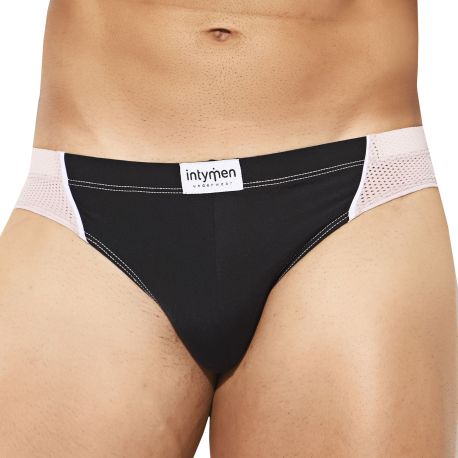 Intymen Slip Wild Mint Noir - Rose