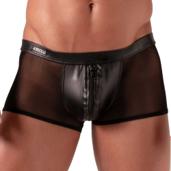 Absolu Male Rebel Zipped Trunks - Black