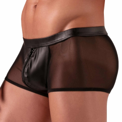 Absolu Male Rebel Zipped Trunks - Black