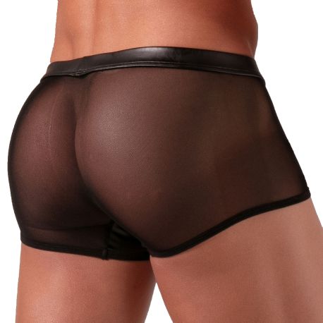 Absolu Male Boxer Zipped Rebel Noir