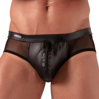 Slip Zipped Rebel Noir Absolu Male