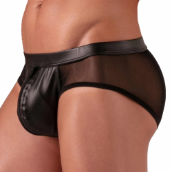 Slip Zipped Rebel Noir Absolu Male