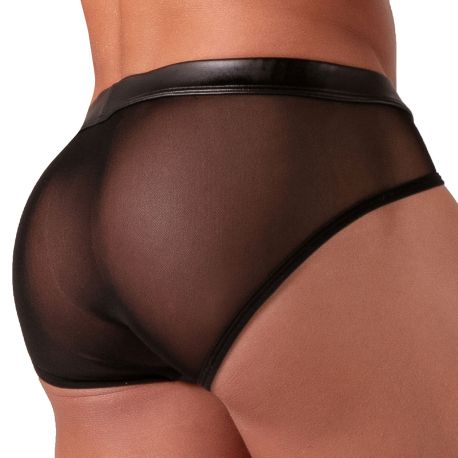 Absolu Male Slip Zipped Rebel Noir