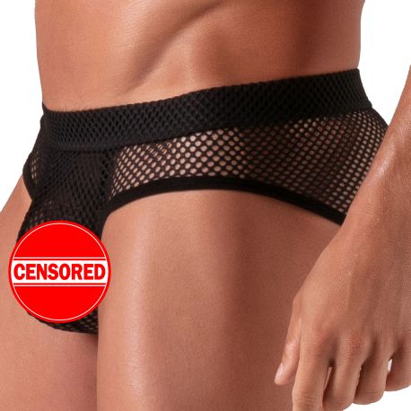 Absolu Male Slip Empty Bottom Séduction Noir