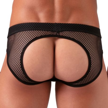 Absolu Male Seduction Bottomless Briefs - Black