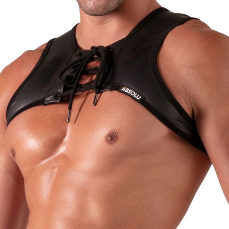 Absolu Male Harnais Bondage Noir