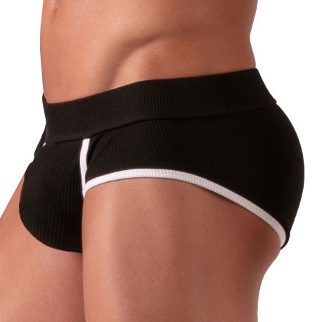 Absolu Male Versatile Open Briefs - Black