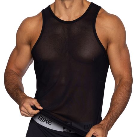 Bike Mesh Tank Top - Black
