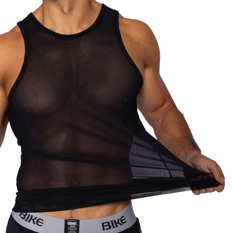 Bike Mesh Tank Top - Black