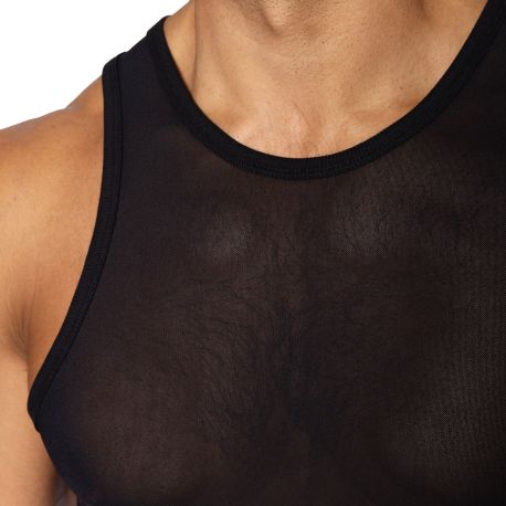 Bike Mesh Tank Top - Black