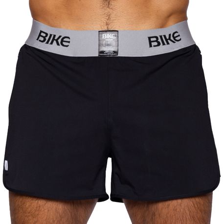 Bike Peek A Boo Jock Shorts - Black