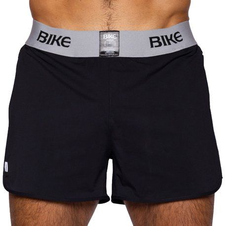 Bike Short Jock Peek A Boo Noir