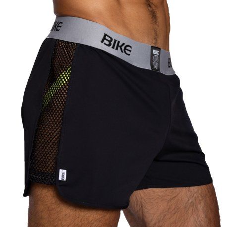 Bike Short Jock Peek A Boo Noir