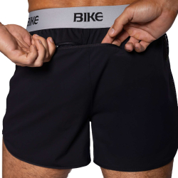 Short Jock Peek A Boo Noir Bike