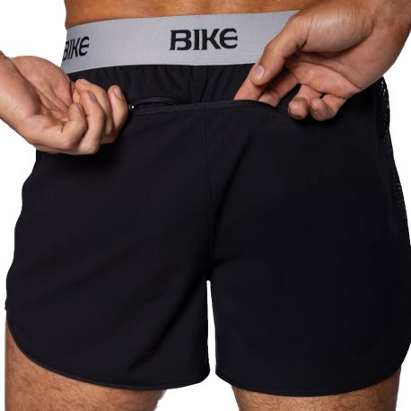 Bike Short Jock Peek A Boo Noir