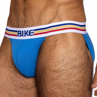 Bike Cotton Tanga Briefs - Indigo