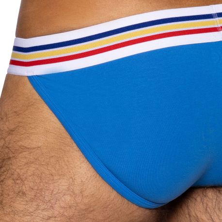 Bike Slip Tanga Coton Bleu Indigo