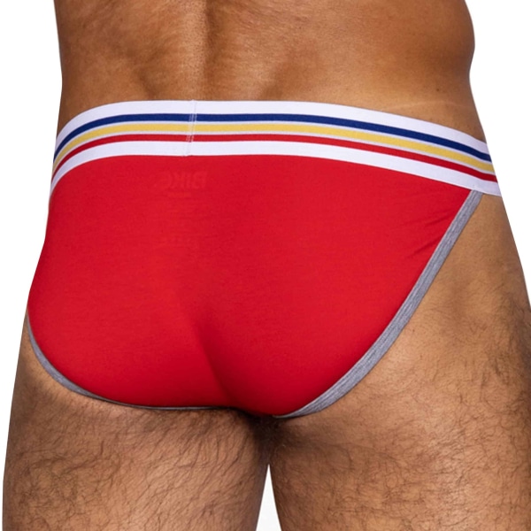 Bike Cotton Tanga Briefs - Red