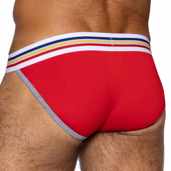 Bike Cotton Tanga Briefs - Red