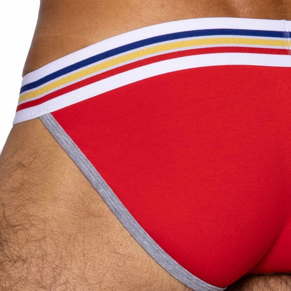 Bike Cotton Tanga Briefs - Red