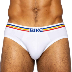 Bike Cotton Briefs - White