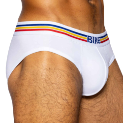 Slip Coton Blanc Bike
