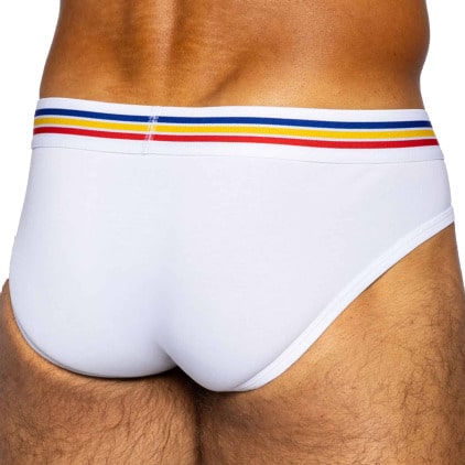 Slip Coton Blanc Bike
