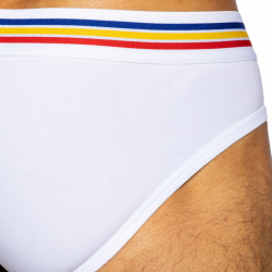 Bike Cotton Briefs - White