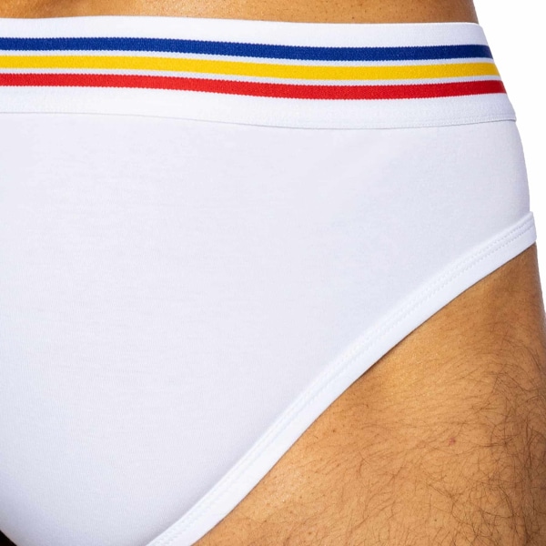 Bike Cotton Briefs - White