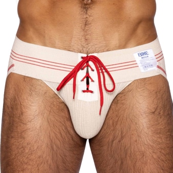 Jock Strap Vintage Lace-Up Crème Bike