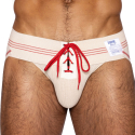 Bike Jock Strap Vintage Lace-Up Crème