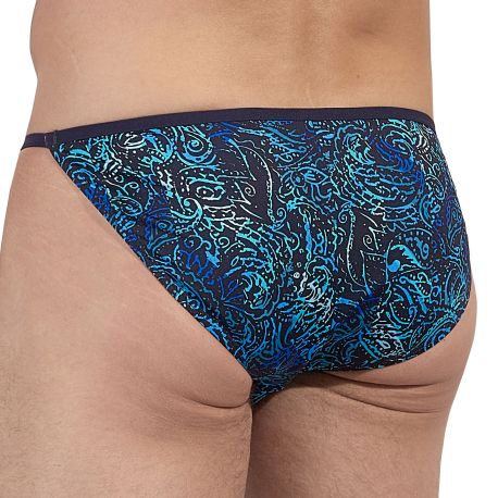 HOM Slip Tanga Funky Styles Bleu