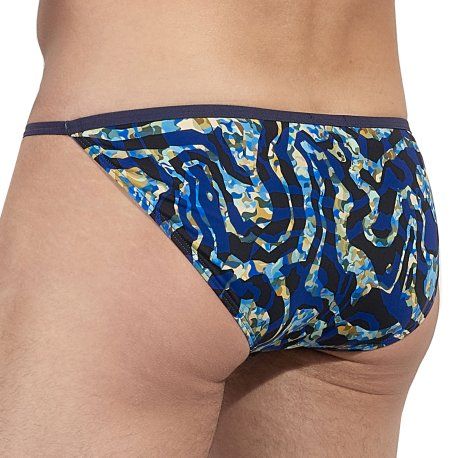 HOM Slip Tanga Funky Styles Bleu Marine