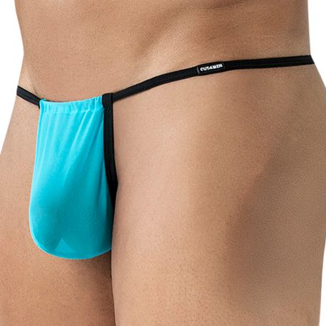 CUT4MEN String à Poche Ajustable SP4NDEX GLOW Mesh Turquoise