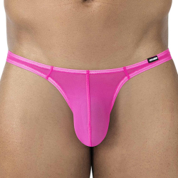 String Brazilian SP4NDEX GLOW Mesh Rose Vif CUT4MEN