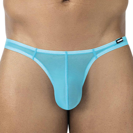 CUT4MEN SP4NDEX GLOW Mesh Brazilian Thong - Turquoise