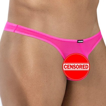 CUT4MEN SP4NDEX GLOW Mesh Capri Briefs - Hot Pink