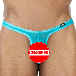 String Micro SP4NDEX GLOW Mesh Turquoise CUT4MEN