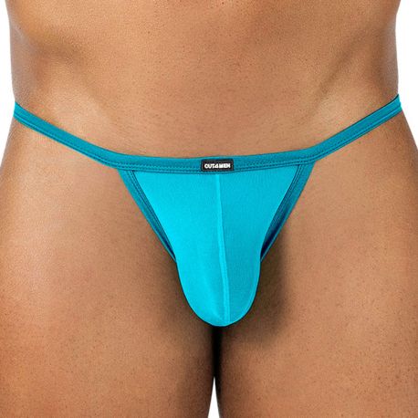CUT4MEN Mini Slip Kini SP4NDEX GLOW Mesh Turquoise