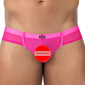 Slip Cheeky SP4NDEX GLOW Mesh Rose Vif CUT4MEN