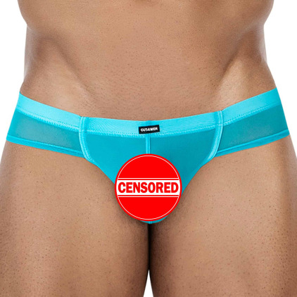 Slip Cheeky SP4NDEX GLOW Mesh Turquoise CUT4MEN