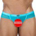 CUT4MEN Slip Cheeky SP4NDEX GLOW Mesh Turquoise