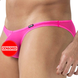 Slip Bikini Bulge SP4NDEX GLOW Mesh Rose Vif CUT4MEN