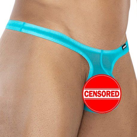 CUT4MEN SP4NDEX GLOW Bulge Micro Thong - Turquoise